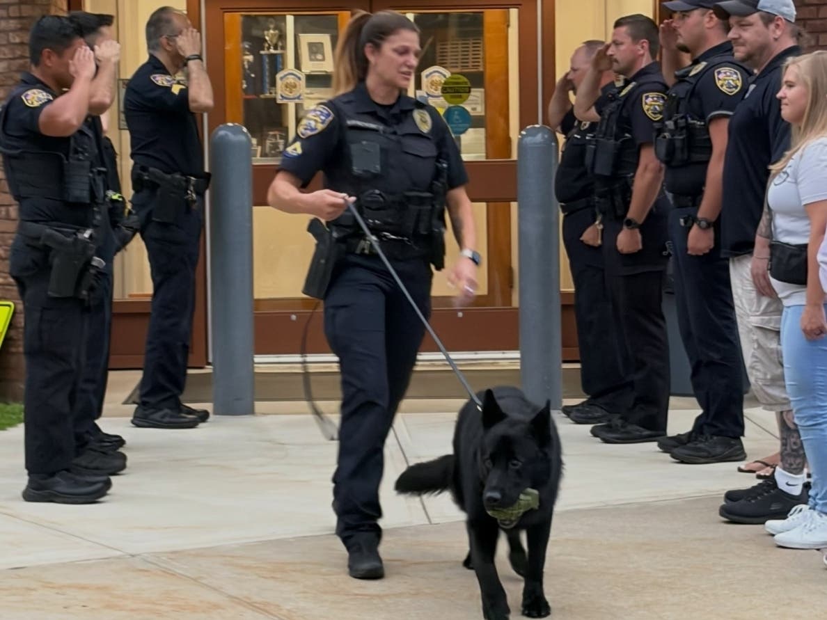 Casner and K-9 handler Aimee Krzykowski have spent nearly a decade together serving the Berlin Police Department and the local community. This week, Casner officially retired.