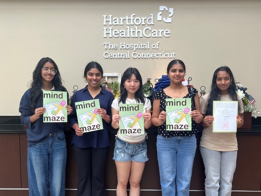The Farmington High School Cognitive Science Club recently created and donated 200 specially designed activity books to help local hospital patients stay engaged mentally while they pass the time and recover.