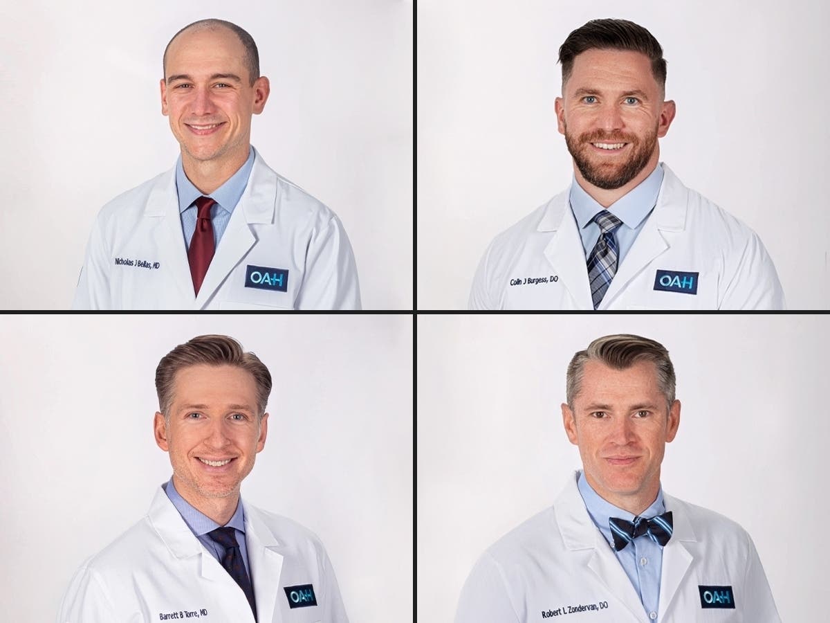 Orthopedic Associates of Hartford has announced the addition of Dr. Nicholas J. Bellas, Dr. Colin J. Burgess, Dr. Barrett B. Torre, and Dr. Robert L. Zondervan to its physician team.