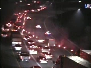 An accident on Interstate 84 in the Hartford/West Hartford area is causing major traffic delays Thursday morning.