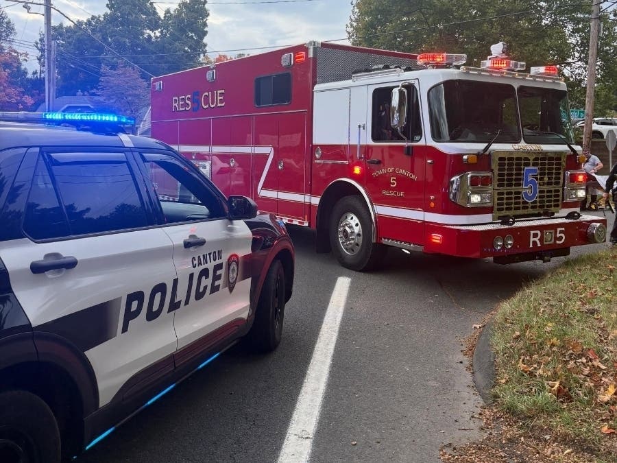 Multiple people were injured in a two-vehicle crash on Route 44 in Canton Thursday evening, local fire officials said.