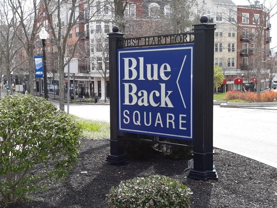 West Hartford's Blue Back Square this weekend is the scene of the town's annual Community Block Party.
