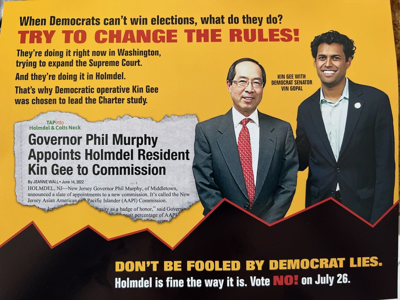 Kin Gee Commets on Mailer