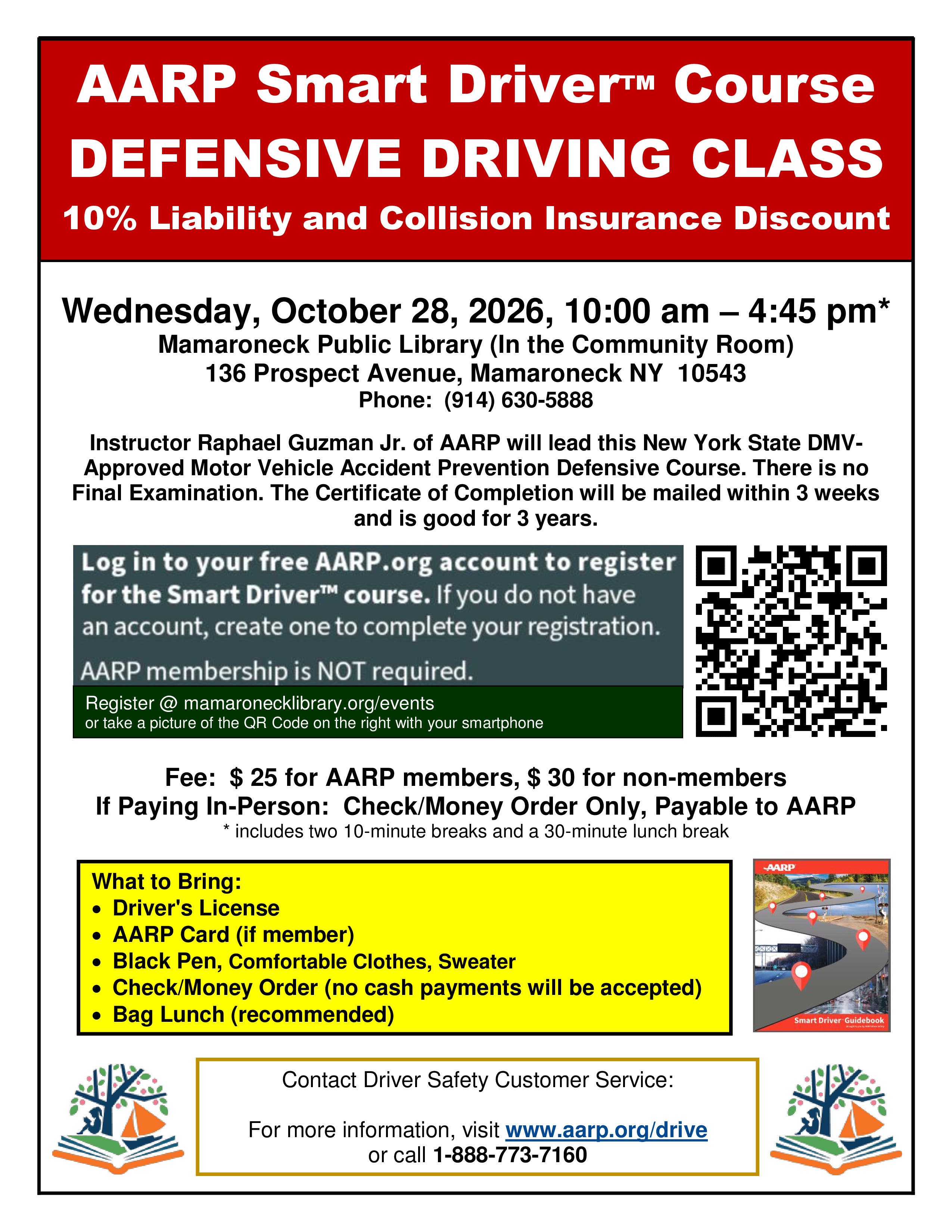 AARP Smart Driver Course Defensive Driving Class