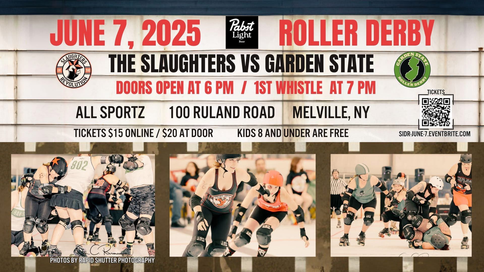 Roller Derby: The Slaughters vs Brick City Bruisers