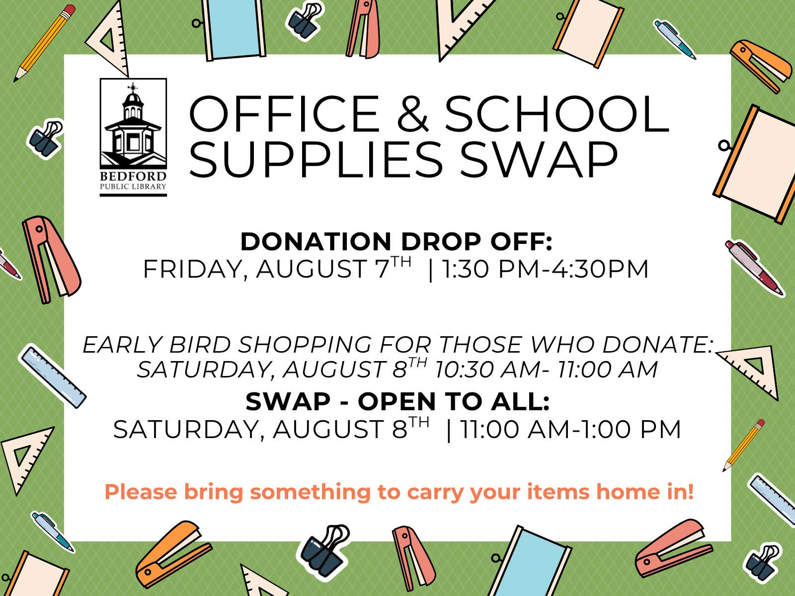 Office & School Supplies Swap