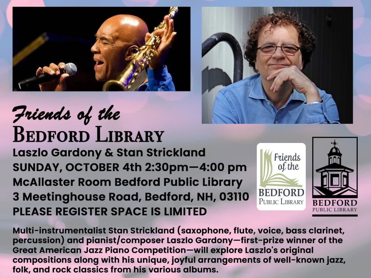 Friends of Bedford Library Concert Series: Laszlo Gardony & Stan Strickland