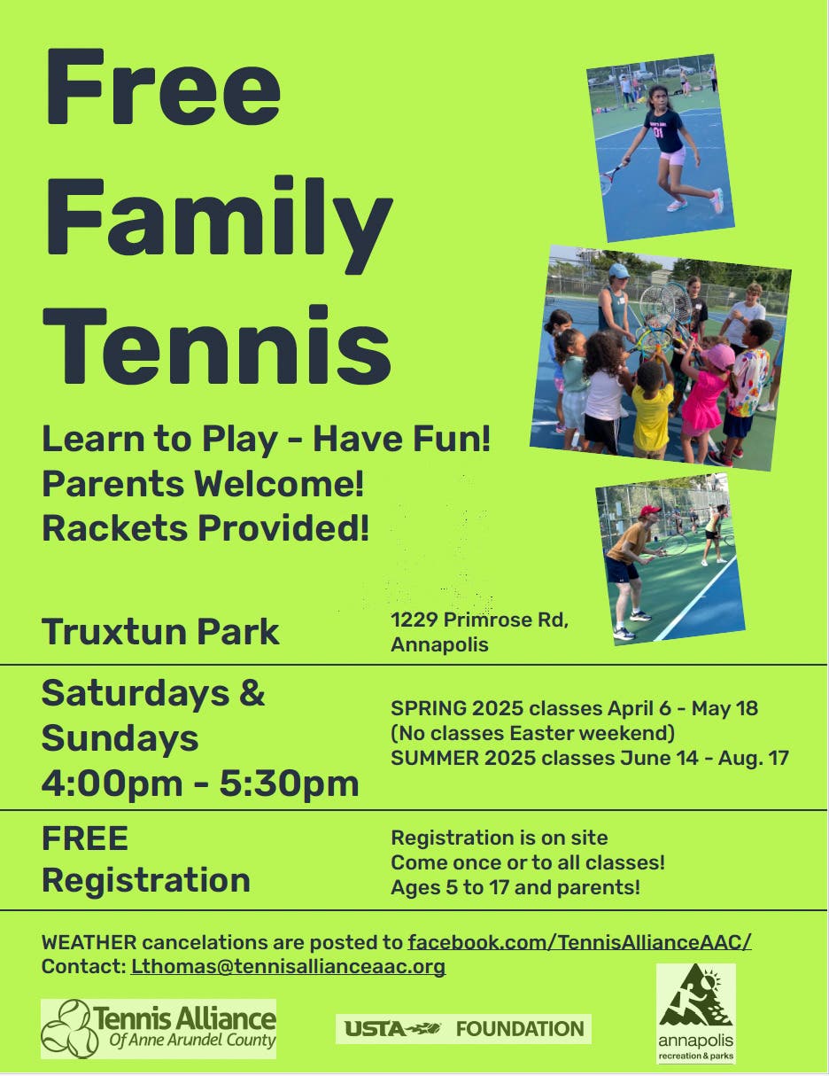 Free Family Tennis - Racket provided