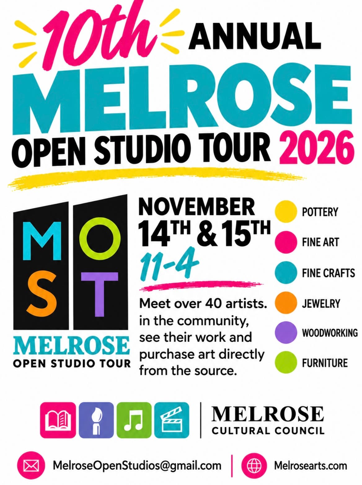 10 th annual free Open Studio Tour 11/14-11/15 