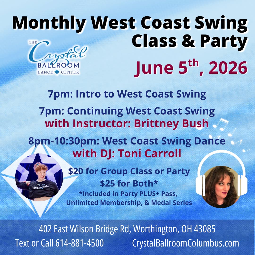 Monthly West Coast Swing Class and Party