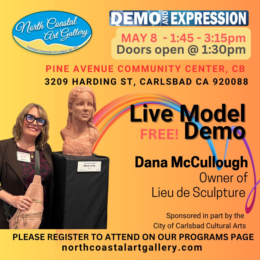 FREE Demo and Expression : Live model with Sculptor Dana McCollough