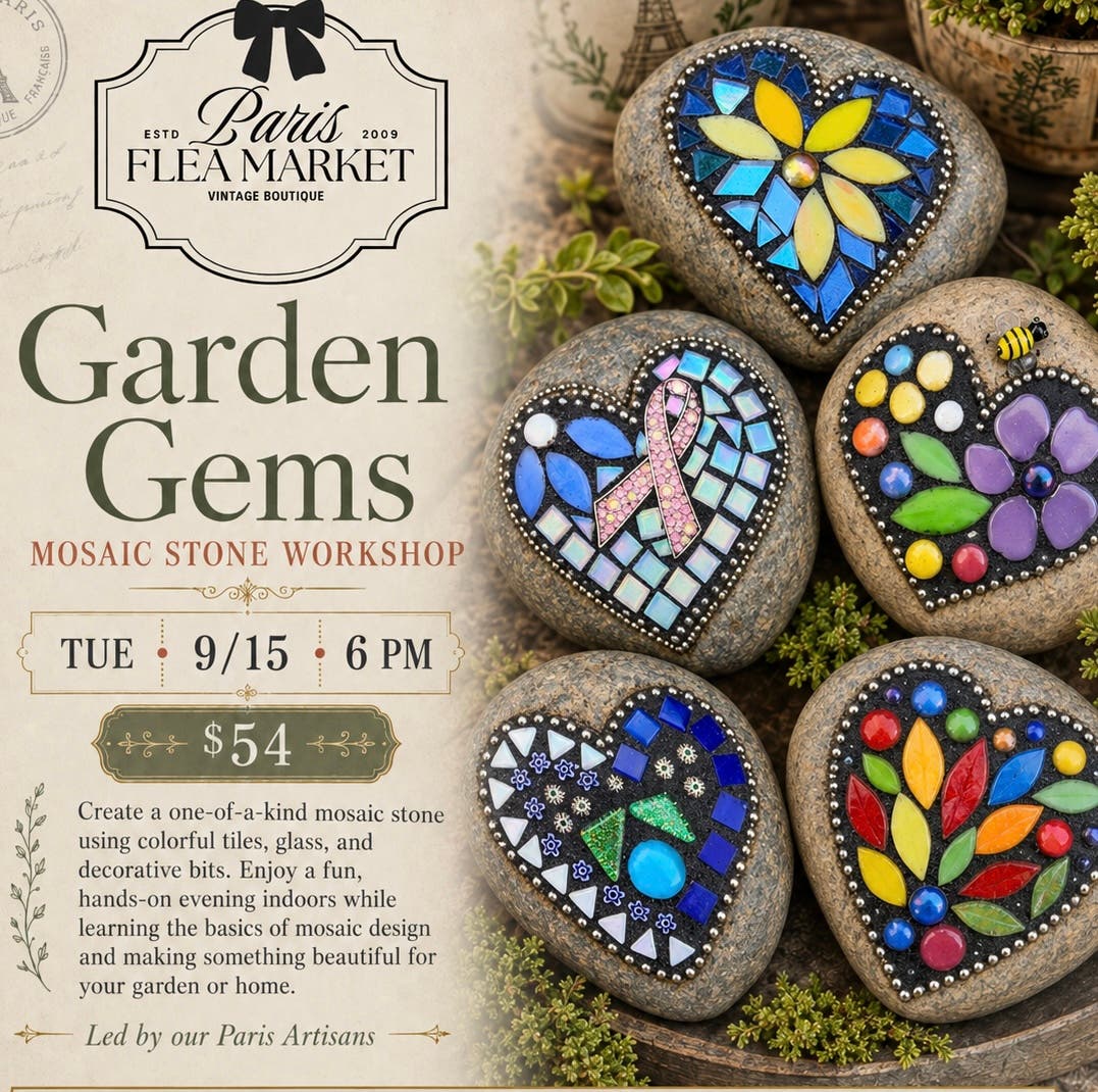 Garden Gems Mosaic Stone Workshop