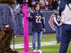Danielle Jackway rings the bell to celebrate being cancer free. 