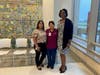 Lupe Garcia, Alicia Garcia and Sheri De Shazo pictured after the anniversary ceremony at Advocate Sherman.