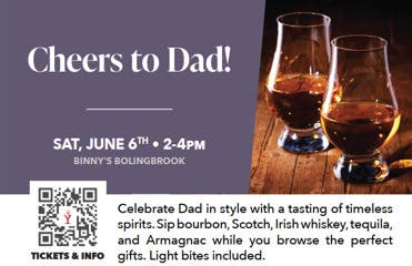 Cheers to Dad in Binny's - Promenade Bolingbrook 