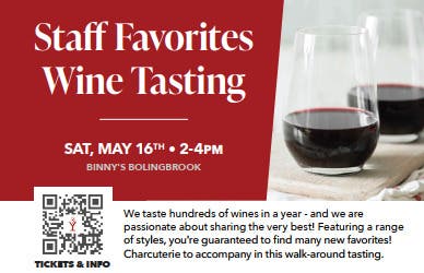 Binny's Staff Favorite Wine Tasting - The Promenade Bolingbrook 