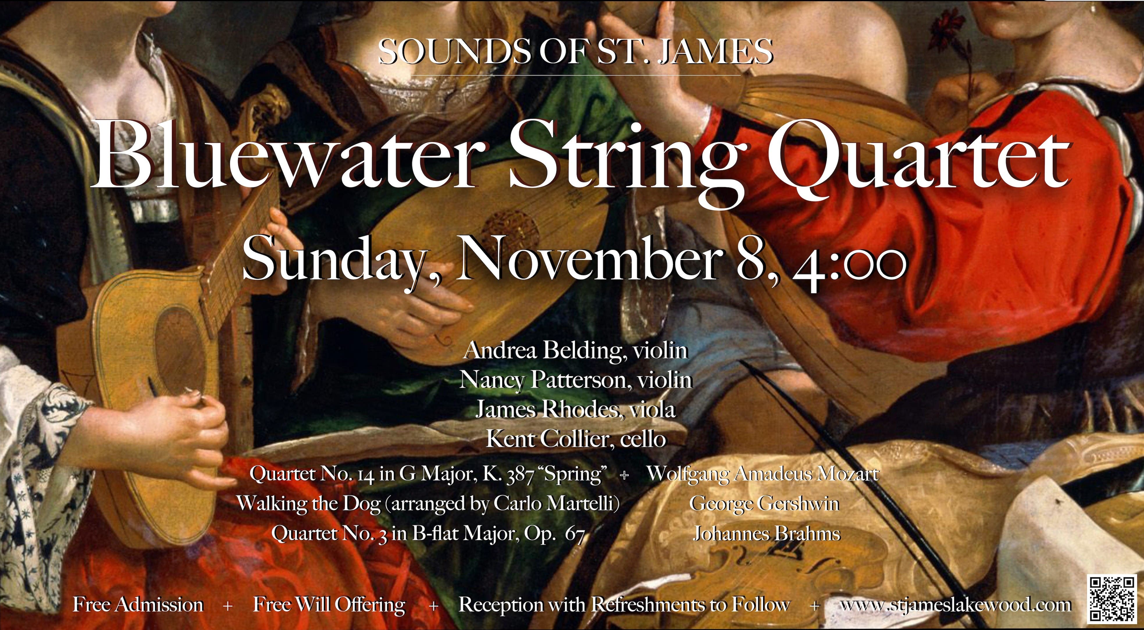 The Sounds of St James Concert Series Presents BlueWater String Quartet :