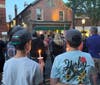 Remembering Richie in candlelight.