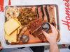 Meat platter at Holy 'Que BBQ.