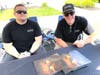 Thomas Sharp, left, and Ed O’Sullivan from the Newtown Fireplace Shop.