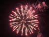 Fireworks burst over Tinicum Park.