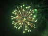 Fireworks burst over Tinicum Park.