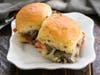 At Sand Castle Winery, mini-Philly-style cheesesteak sliders paired with Cabernet Sauvignon.