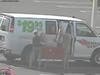 The shoplifters were last seen using this U-Haul van.