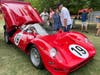 This year's vintage poster car featured the Ferrari 365 P2/3 Spyder owned by a local collector.