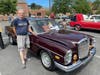 Dominic Mari of Furlong with his 1970 300 SEL 6.3 Mercedes-Benz once owned by Graham Nash of Crosby, Stills, Nash and Young.