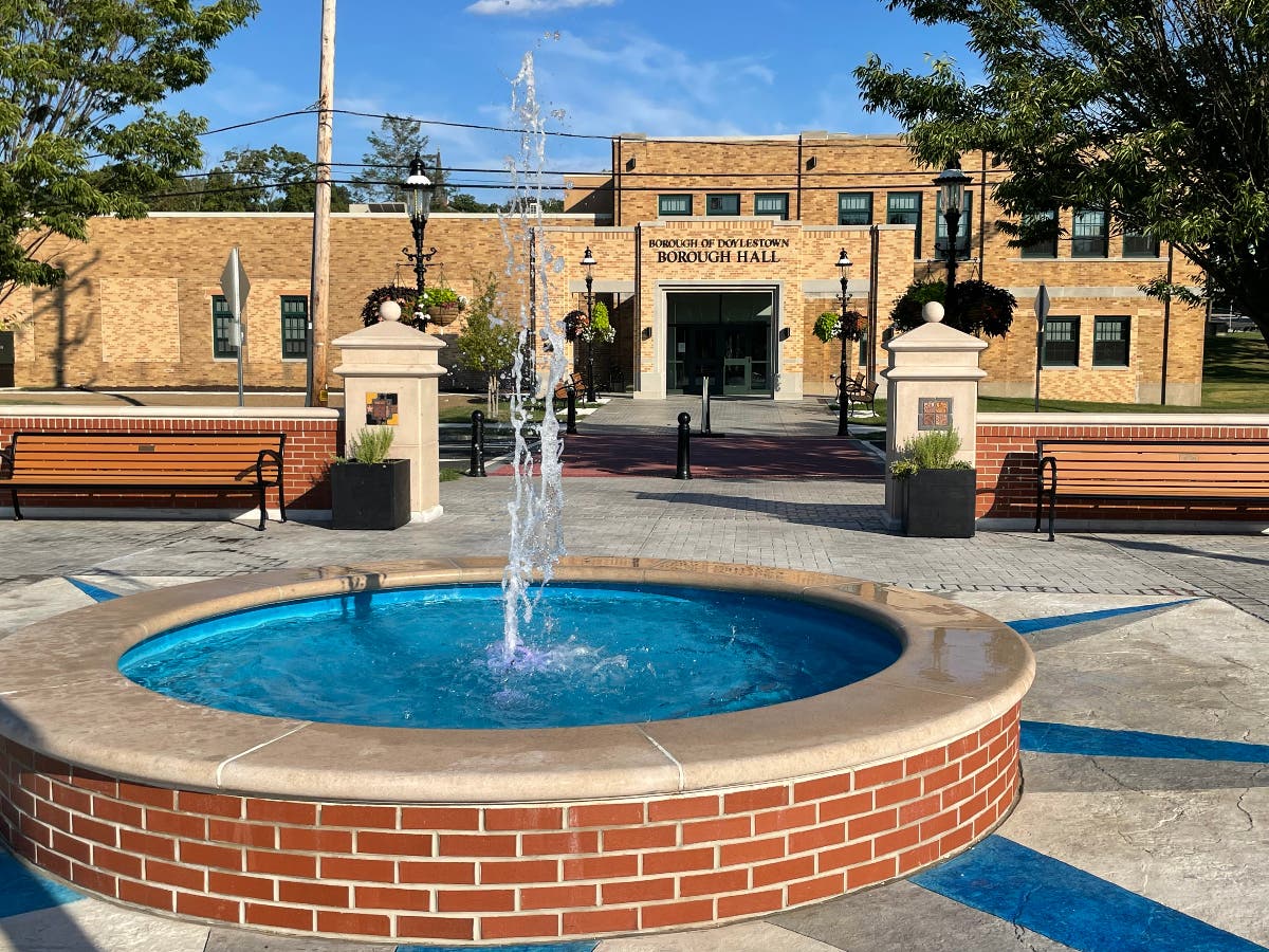 The Doylestown Borough Municipal Building at 10 Doyle Street.