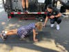 Taking part in a push-up challenge at Blaak Out Training.