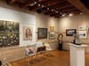 The gallery at Phillips’ Mill presents a fine selection of more than 100 framed artwork and sculptures plus a bounty of unframed pieces in portfolios throughout the two floors of exhibition space.