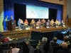 The first round of the Spelling Bee gets underway.