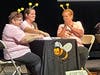 The Singing Spellers react during the final round of competition.