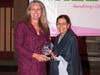Presenter Annie Anthony with award winner Dr. Shelly Hayes.