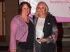 Presenter Gina Smith with award winner Dr. Donna Angotti.