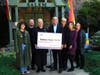 From left:  Carson Delany, Father Michael Ruk, Marlene Pray, State Sen. Steve Santarsiero, Melissa Reed, Sue Ann DeVito and Heather Sincell.