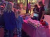 South State Street is bathed in pink for the event.
