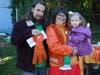 Rae, Stephen and Zoey Rutkowski won first place in the group category for Scooby Doo.