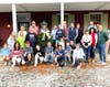 Two groups of volunteers helped decorate the town over the weekend.