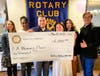 From left: Rachel Carver (Pickering Manor), Michelle El Khoury (Yogamazia), Nathan Breece (American Insurance Agency), Jenny Lo and Michelle Fonteix (A Woman's Place) and Matt Peters (Weed Man).