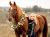 Hank the Horse with owner Tammi Regan.