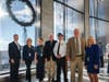 From left: Commissioner Bob Harvie, Controller Pamela Van Blunk, Prothonotary Coleen Christian, Commissioner Gene DiGirolamo, Sheriff Fred Harran, District Attorney Matt Weintraub and Commissioner Diane Ellis-Marseglia.