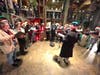 The Council Rock South Vocal Ensemble performing at the Mercer Museum in Doylestown.