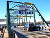 A giant "Go Army" banner greeted the marathon team at the New Jersey side of the New Hope-Lambertville Free Bridge.