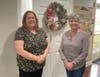 Reiki Master Robin Wood (left) and volunteer Kathy Bradley.