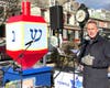 State Senator Steve Santarsiero at the Hanukkah celebration.