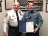Chief Hearn presents a Commendatory Citation to Officer Turpyn.