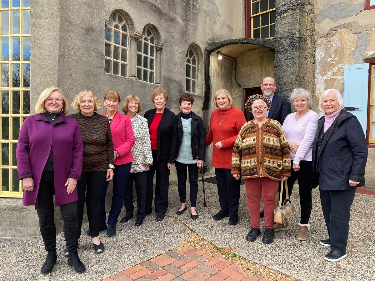 Representatives of the Lingohocken, Fonthill, Marquis, Mercer Mile and Neshaminy Creek Questers chapters (not pictured are representatives of the Round Meadow and Ye Olde Almshouse Questers).